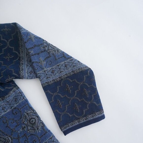 Vintage Tradition Country Navy Tapestry Zip Up Sweater Jacket 1 - Picture 5 of 10